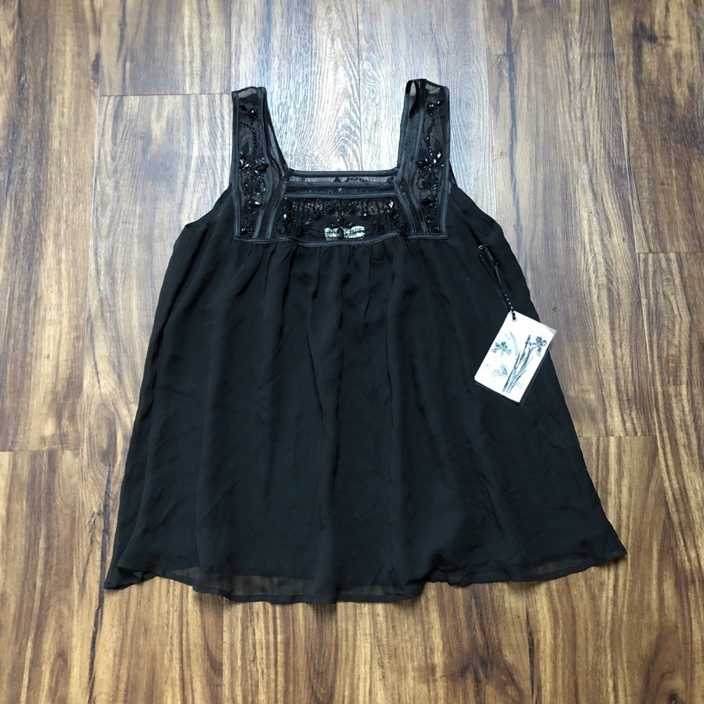 SOLD Sugarlips Sleeveless Beaded Blouse